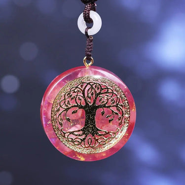 Rose Quartz Orgonite Healing Necklace-Your Soul Place